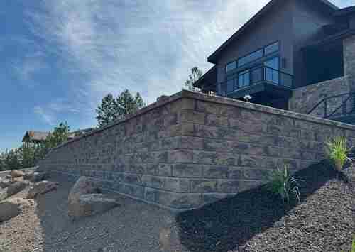  retaining walls with gravel front