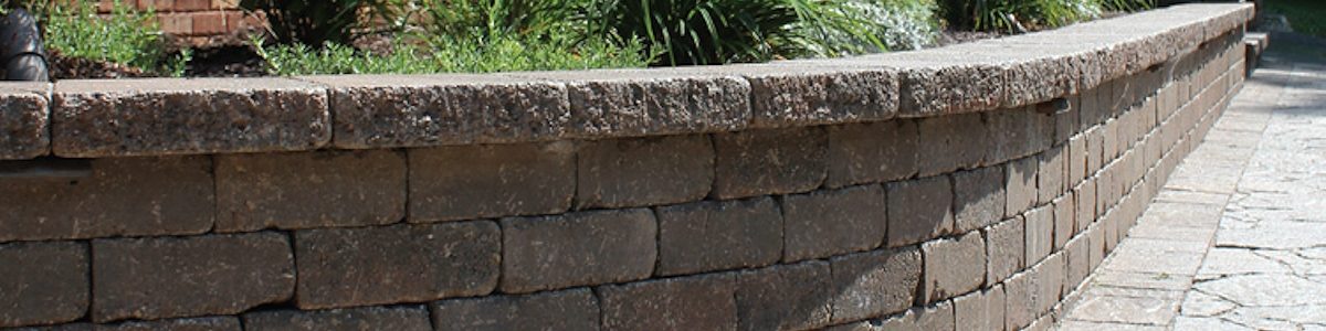 Driveway retaining wall